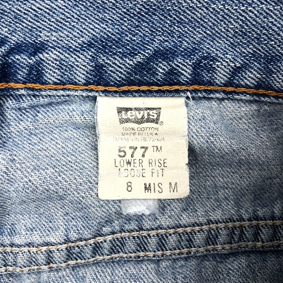 Levi's 577 Denim Cutoff Jean Shorts Vintage - Picture 8 of 9